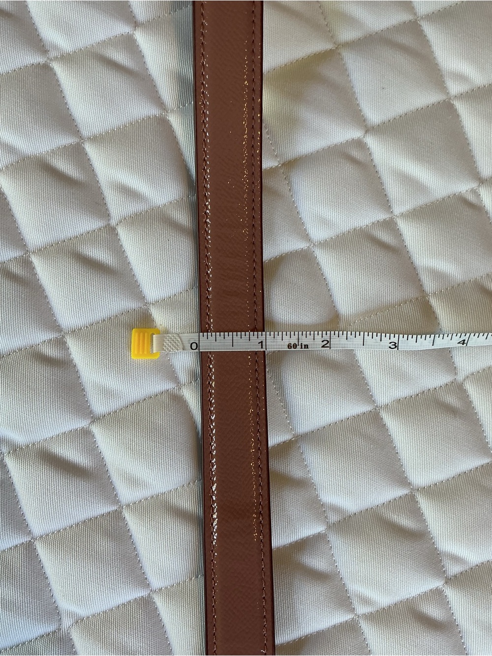 COACH Crossgrain Patent Leather Crossbody Strap in Dust Rose Pink - Picture 3 of 3